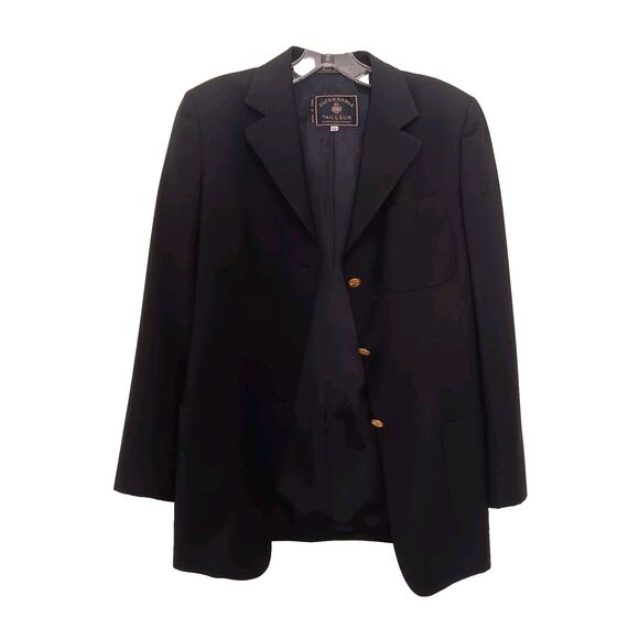 Faconnable Tailleur Albert Goldberg Navy Blue Women's BLAZER Sz 42 GOLD BUTTONS - Picture 2 of 11